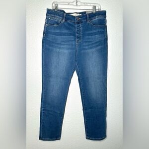 NWT Soft Surroundings Supremely Soft Denim Straight Leg Womens Size PL